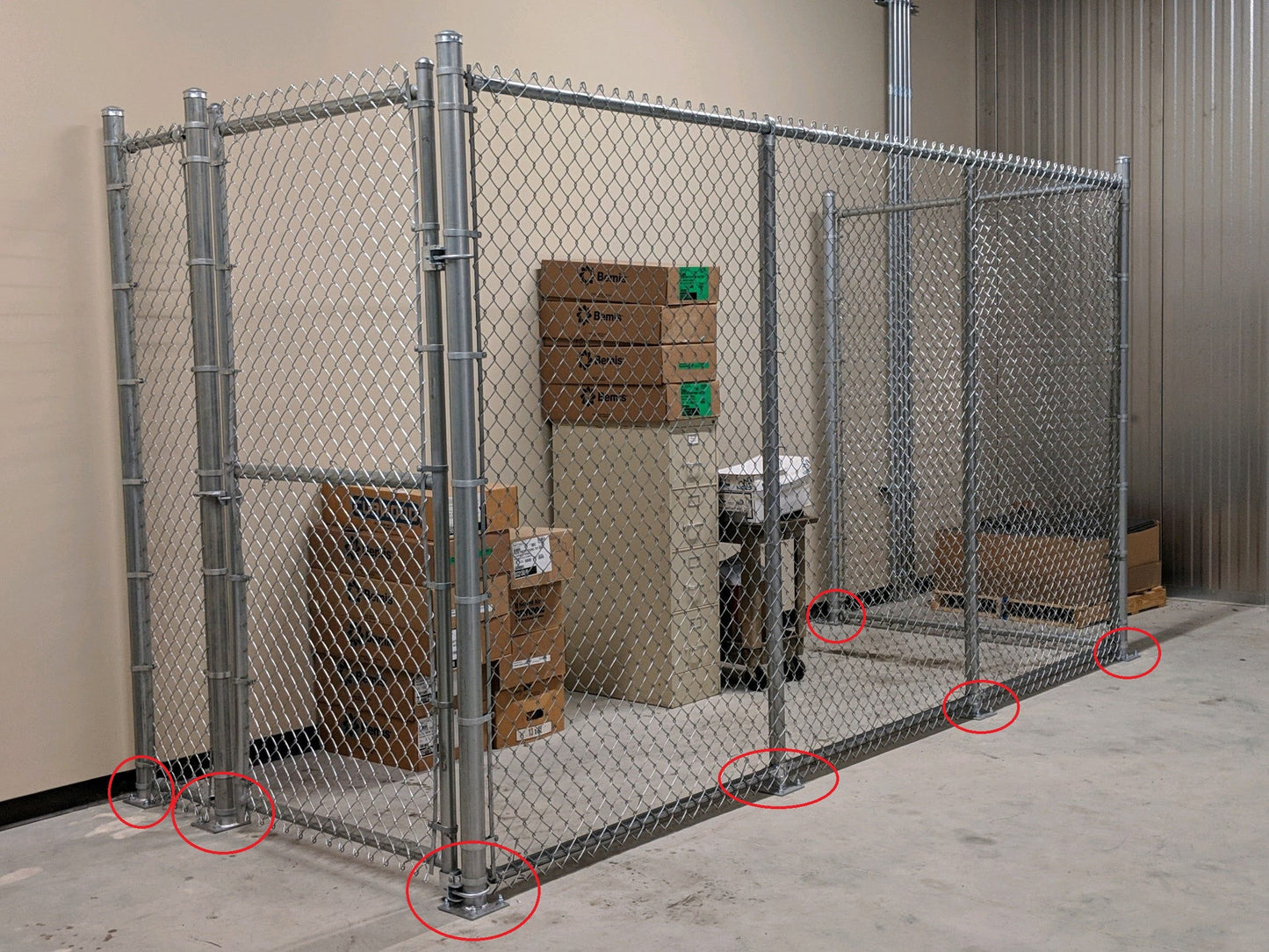 6" Sq. x 3/8" Galvanized Steel Plate for Plated Posts Fences