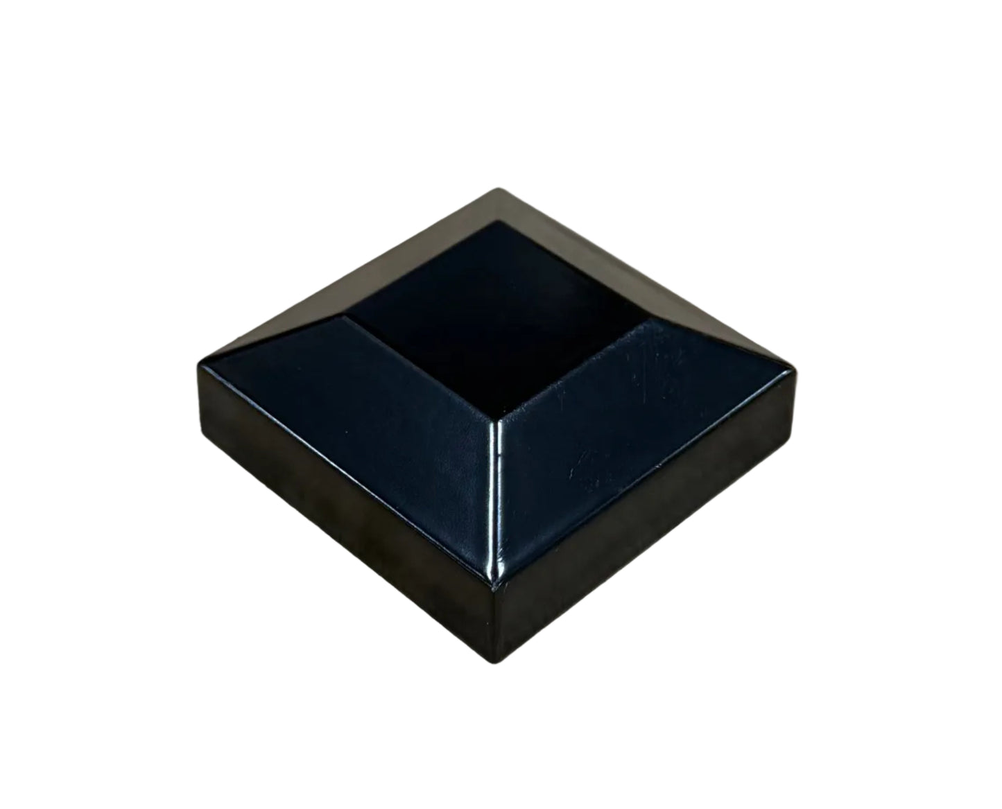 2" Sq. Black Post Cap for Ornamental Aluminum Fences