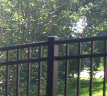 2" Sq. Black Post Cap for Ornamental Aluminum Fences