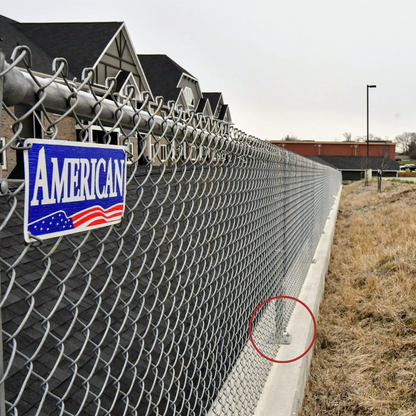 6" Sq. x 3/8" Galvanized Steel Plate for Plated Posts Fences