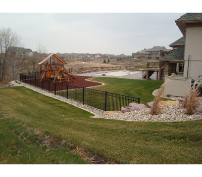 [200 Feet Of Fence] 4' Tall Black Ornamental Aluminum Flat Top Complete Fence Package