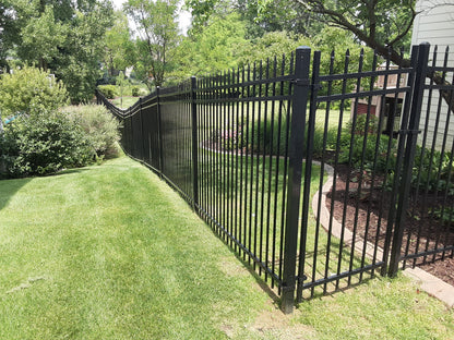 [300 Feet of Fence] 5' tall Ornamental Steel Spear Top Complete Fence Package